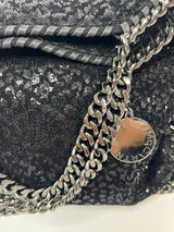 Stella McCartney Black Sequin Falabella Tote