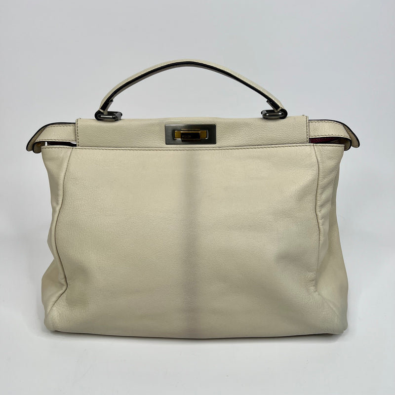 Fendi Peekaboo Neutral Ombre Leather Bag
