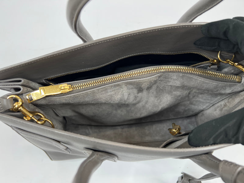 Saint Laurent Sac De Jour Small In Grey Leather