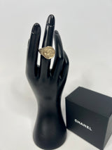 Chanel Signet CC Gold Ring