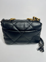 Chanel 19 Small In Black Lambskin Leather