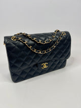 Chanel Black Caviar Leather Jumbo Classic Double Flap