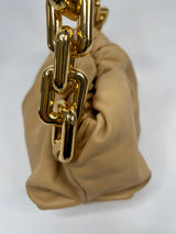 Bottega Veneta The Chain Pouch In Almond Leather