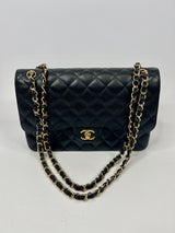 Chanel Black Caviar Leather Jumbo Classic Double Flap