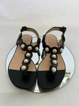 Gucci Willow Pearl Thong Sandals (Size 37.5/ UK 4.5)