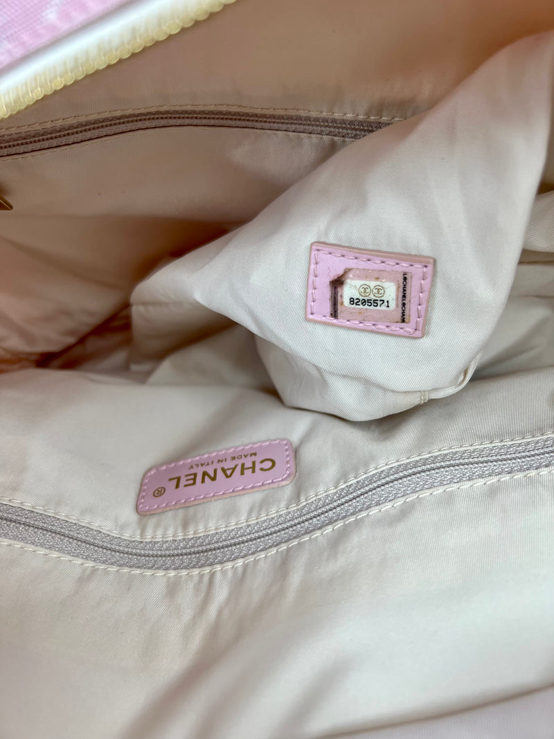 Chanel Pink Canvas Shopper