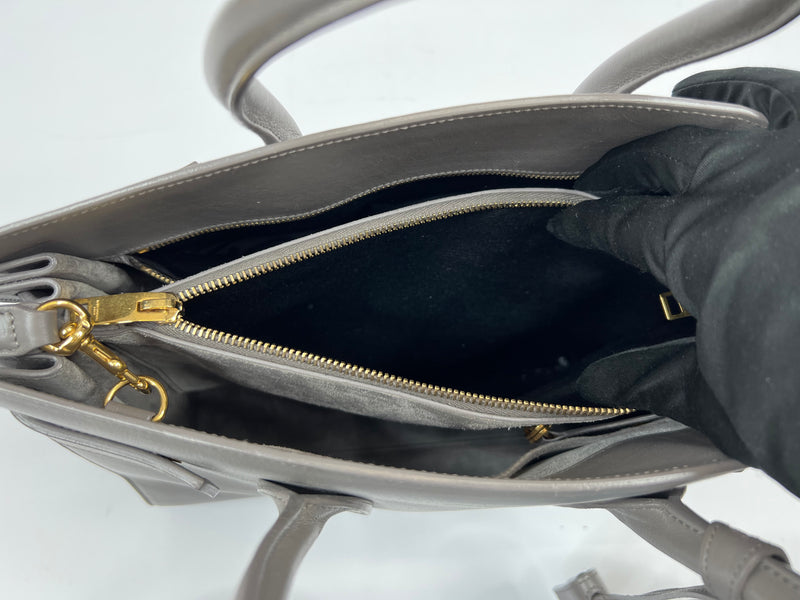 Saint Laurent Sac De Jour Small In Grey Leather