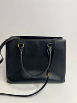 Prada Galleria Tote In Black Saffiano Leather