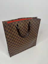Louis Vuitton Damier Ebene Sac Plat Tote Bag