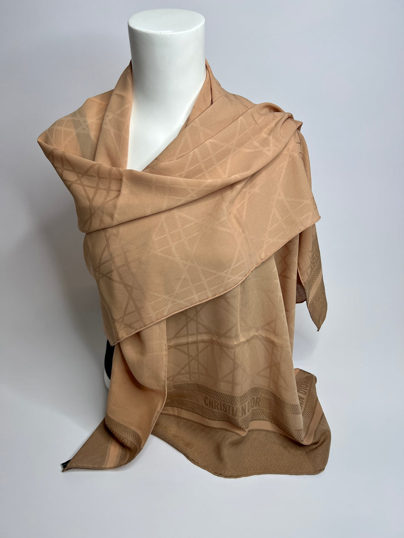 Christian Dior Cannage Silk Scarf