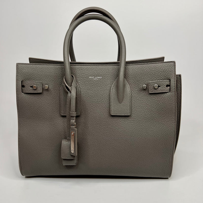 Saint Laurent Sac De Jour Small In Grey Leather