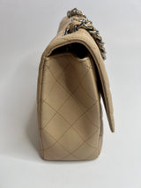 Chanel Jumbo Single Flap In Beige Caviar Leather