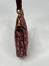 Dior Vintage Saddle Pochette in Red Oblique Canvas
