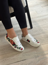 Gucci floral on sale embroidered sneakers