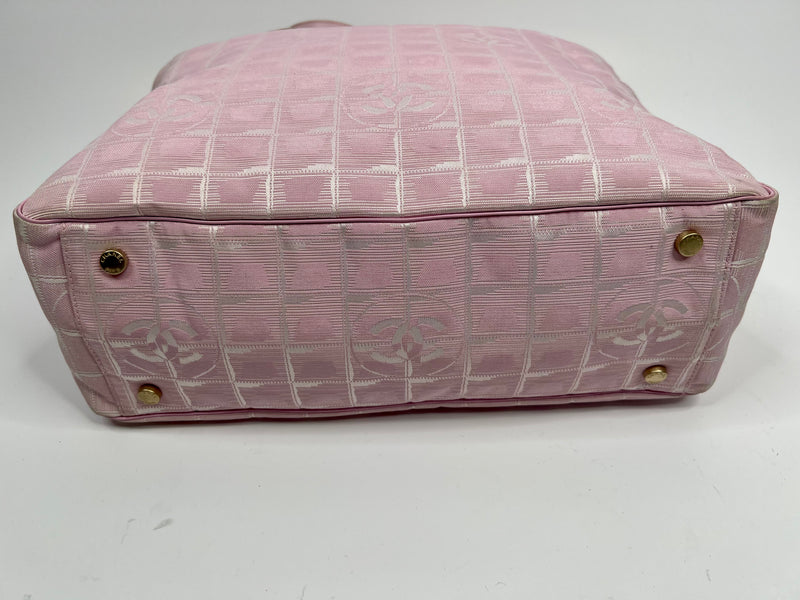 Chanel Pink Canvas Shopper