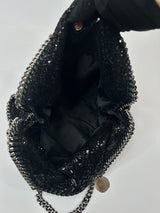 Stella McCartney Black Sequin Falabella Tote