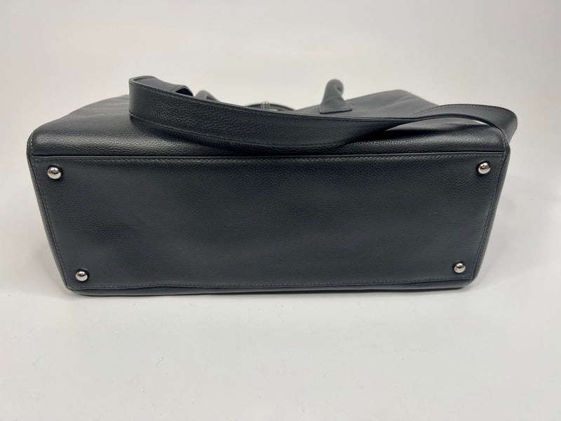 Chanel Large Grey Leather Tote Bag