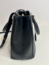 Prada Galleria Tote In Black Saffiano Leather