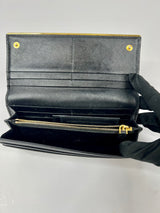 Prada Black Saffiano Leather Wallet