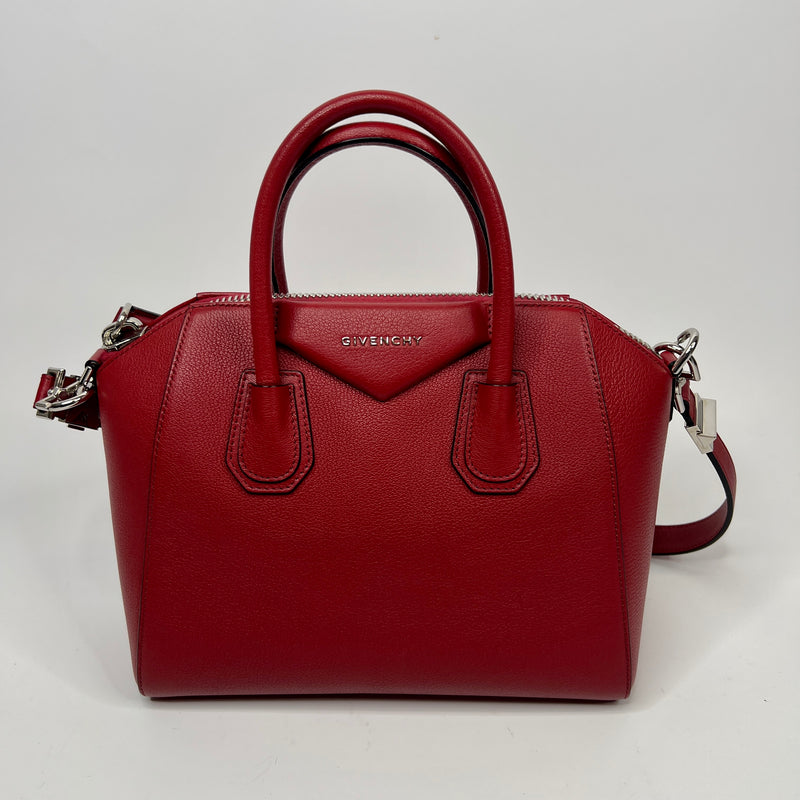Givenchy Antigona Small In Red Leather