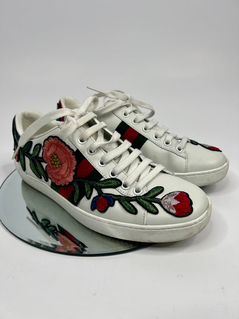 Gucci shoes floral design on sale