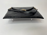 Jimmy Choo Patent Clutch Bag With Chain