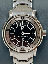 Bvlgari Solotempo Stainless Steel with Black/White Face
