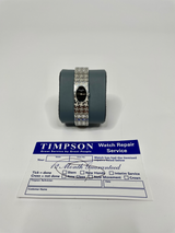 Dior Diorific Houndstooth Watch in Stainless Steel with Black Face