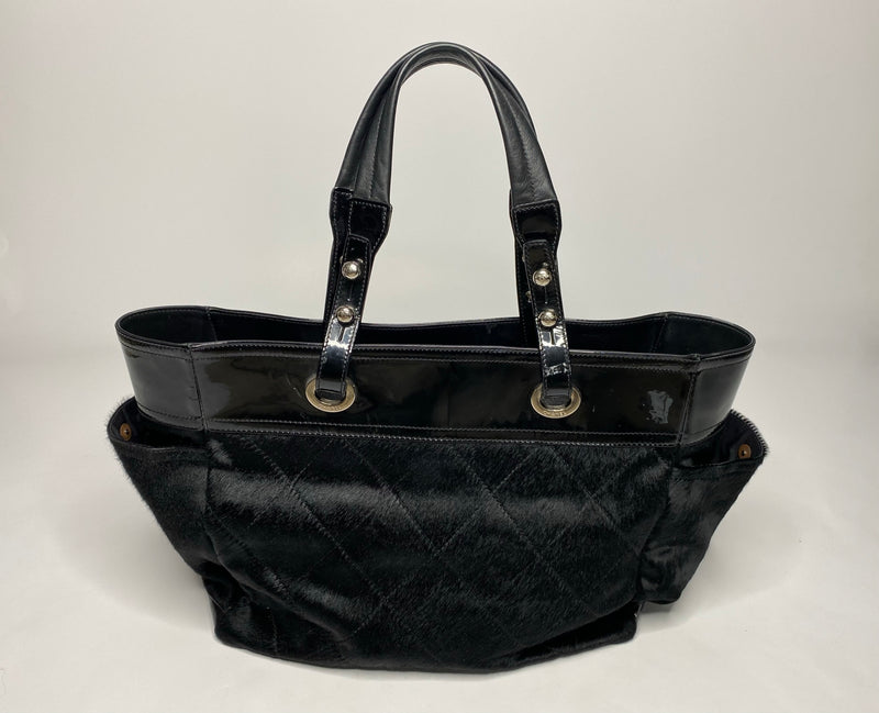 Chanel patent leather tote bag outlet