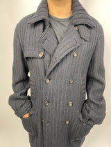 Dolce & Gabbana Black Wool Cardigan/Coat (Size 50)