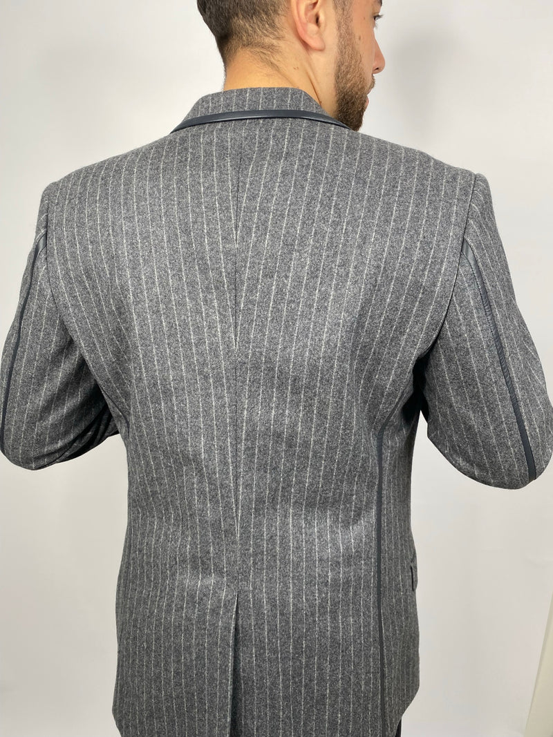 Dolce & Gabbana Wool Jacket in Grey (Size 52)